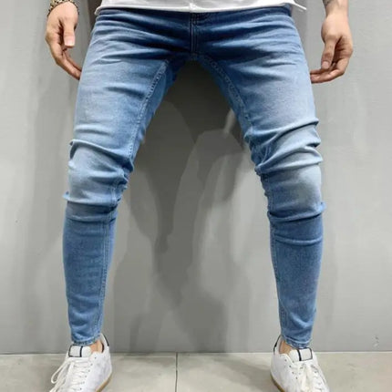New 2025 high-quality Fashion Casual Cotton Business Black Denim Pants Male Trousers Men's Stretch Regular Fit Jeans S-XXXL