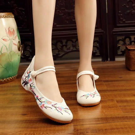 Casual Shoes for Women, Fashion Vintage Elegant Ethnic Style Embroidery Streetwear Chinese Style Women's Shoes, Summer New