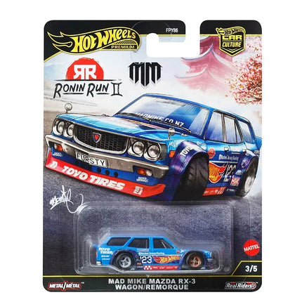 Hot Wheels Premium 2025 FPY86 Ronin Run 2,Japan Historics 5 Car Culture,1:64 Scale Diecast Model,Collectible Toys Gift for Kids