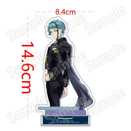 Anime Twisted Wonderland Acrylic Stand Keychain 10-15cm Game Malleus Riddle Azul Idia Vil Leona Desk Decor Collectible Fans Gift