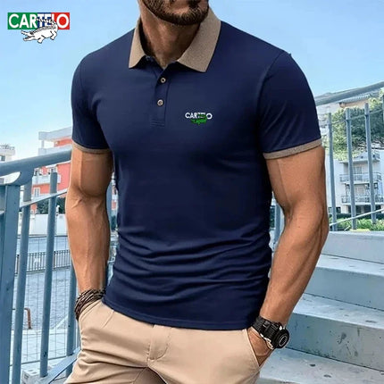 Men's High Quality Short-sleeved Polo Shirt Summer Fashion Business Casual Multifunctional Top