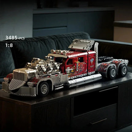 3485+ PCS Extra-Large Truck Model Building Blocks | Adult High-Difficulty Assembly Toy | Halloween & Christmas Gift
