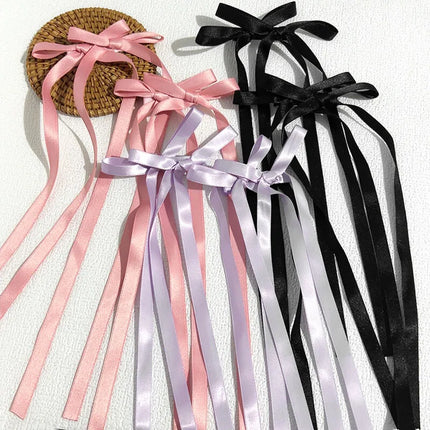 Fashion Bow Ribbon Hair Clips For Women Girls Lace Hairpins Barrettes Set Korean Bow Clips Party Hair Accessories Headwear Gifts