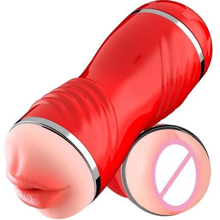 Male Masturbator Blowjob Vagina 2-in-1 Realistic Vagina Sex Toys Masturbation Cup Adult Goods for Men Sex Machine Pocket Pussy