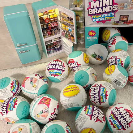 Zuru MIni Fridge Surprise Ball Mystery Blind Box Mini Brands Miniature Figure Collectible Desktop Decor Play House Kids Toy Gift