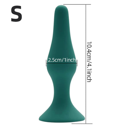 4 Sizes Silicone Dildo Sucker Anal Butt Plug Unisex Wearable Stopper Adults Sex Toys for Men Women Prostate Trainer Massager