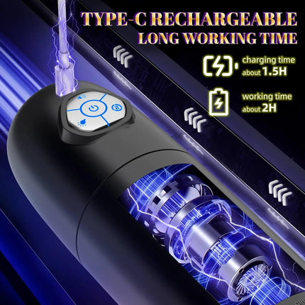 App Controlled Sex Toys for Men Male Masturbator Automatic Cup 10 Thrusting &Rotating Penis Stimulation Electric Male Stroker