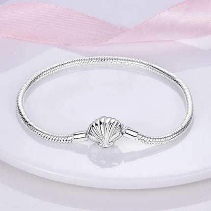 925 Sterling Silver Bracelets 17-20CM Original Leaf Clover Butterfly Heart Bracelet Fit DIY Charms Beads Fashion Women Jewelry