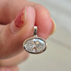 Pendant-Silver / 2carat 7x9mm