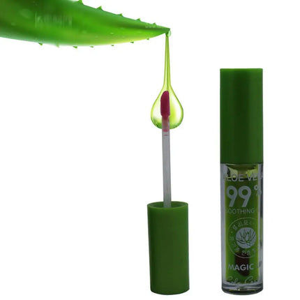 Aloe Vera Lip Balm - Temperature Activated Color Change | Hydrating Plant-Based Formula | Jelly Gloss