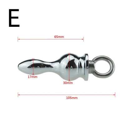 Exotic Accessories Metal Anal Plug With Pull Ring Adult Sex Products Anus Dilator Ass Stuff Tail Bdsm Erotic Games Novel Toys