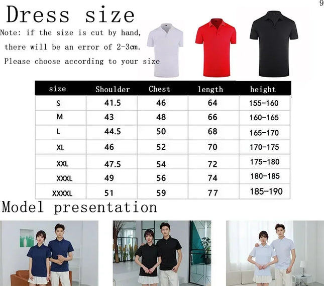 100% Cotton Work Clothes polo shirt custom pure material corporate culture short-sleeved T-shirt embroidery printing logo word
