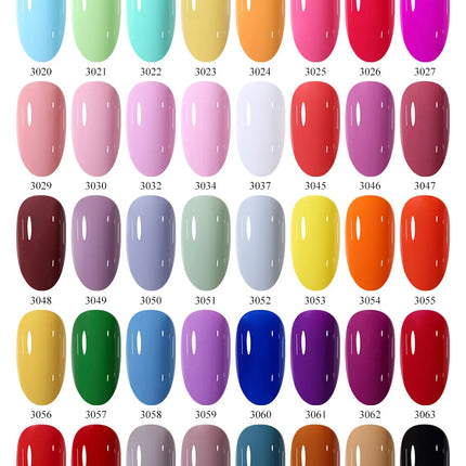 Arte Clavo Solid Color Gel Nail Polish 15ml Soak Off UV LED Gel Semi-Permanent Glitter Polish For Manicure Nail Art Salon Gel