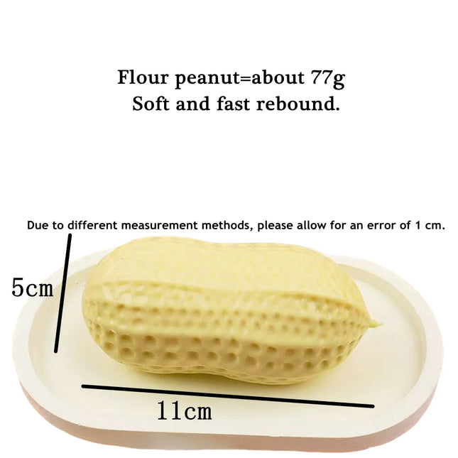 Peanut Stress Relief Toys Soft Squeeze Toy Squishy Toy No Rebound Sensory Fidget Toy ASMR Sensory Anti-Stress Toys for Adults
