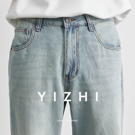 Lyocell Straight Jeans Summer 2025 New Thin Retro Loose Casual Fashion Wide Pants Straight Pants Large Size Jeans 25-36