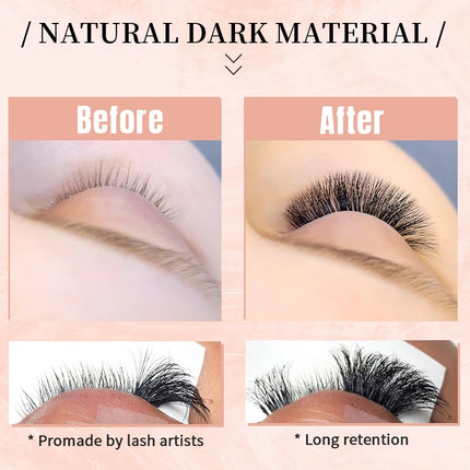400/800 Premade Volume Fans XL Lash Fans 3D 4D 5D 6D 8D 10D 14D 20D CC curl Bouquet Eyelashes Pre made Fans Eyelash Extensions
