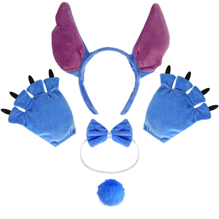 Baby Disney Movie Stitch Role Playing Costume Sets Cartoon Cute Princess Dress Stage Performance Purim Carnival Kids Dress