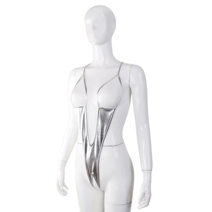 Leather Sheer Belt with Beautiful Back Open Crotch, Sexy Boobs Female Sex Pajamas Exotic Lingerie, Sexy Bodysuit Erotic Clothing