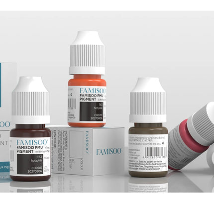 FAMISOO 5ml Lip Ink Permanent Makeup Pigments Eyebrows Henna Semi Permanent Microblading Latest Tattoo Paint Ink