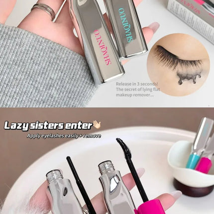 SHAQINUO Curly Black Sun Flower Mascara + Makeup Remover Set All Day Long-Wearing Lash-Lengthening Thick Volume Eyelashes
