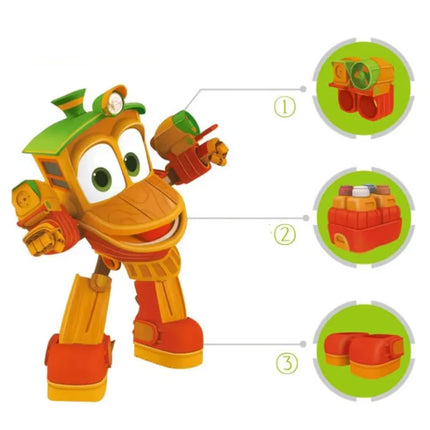NEW 4pcs/lot Robot Trains figures Transformation robot Kay Train Deformation Train Car Action Figure Robot Toys for children