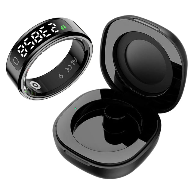 NEW R11C Smart Ring Heart Rate Blood Oxygen Sleep Monitoring Multi Sports Mode Ring With Display Screen Smart Ring For Men Women