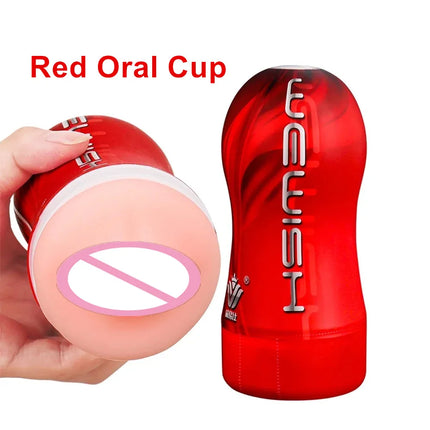 Realistic Artificial Vagina Mouth Anal Oral Masturbation Cup Deep Throat Male Masturbator Adults Erotic Sex Toys for Men Penis