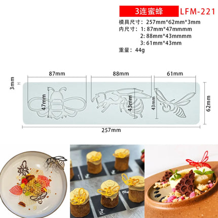 New Various Leaves Geometric flower Silicone Cake Lace Mold Cake Decorating Tool Border Decoration Lace Mold kitchen Baking Tool
