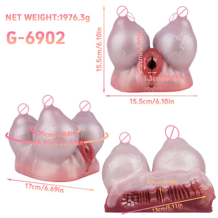 GEEBA Fantasy Big Breasts Men's Masturbator Sex Toys For Men18+ Realistic Vagina Pocket Pussy Men's Onahole Adult Man Stroker