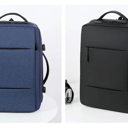 Classic Travel Backpack Men Business Backpack School Expandable USB Bag Large Capacity Laptop Waterproof Fashion Backpack