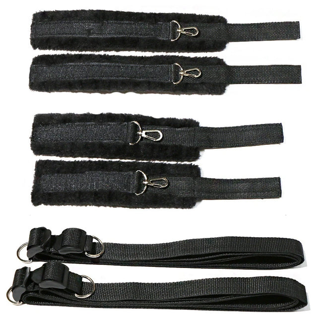 Adult BDSM Sex Toy Handcuff Bondage Gear Female Body Restraint SM Slave Erotic Role Play Couple Sex Game 4 Corner Strap System
