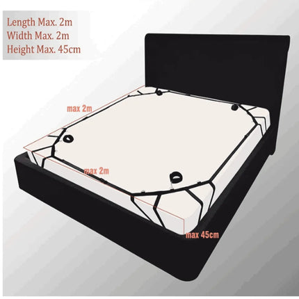 BDSM Bed Set Sex Toy Handcuffs For Couple Woman Adult Kit Supplies BDSM Restraints Bed Bondage Rope Sexual Handcuffs Sexy Game