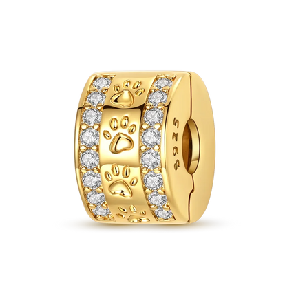 Gold Series DIY Charms Bead Original 925 Sterling Silver Inlaid Zirconium Sun Leopard Pendants Fit Bracelet Jewelry Gift Marking