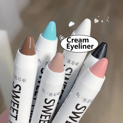 White Eyeliner Multicolour Shiny Glitter Eyeshadow Pencils Eye Tip Brightening Waterproof High-gloss Silkworm Pen Eye Makeup
