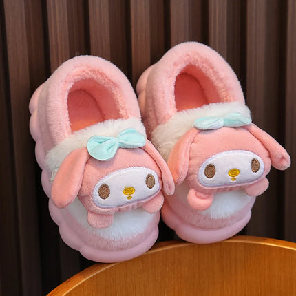 New Autumn And Winter Children'S Cotton Slippers For Boys And Girls Cute Cartoon Indoor Slippers For Infants And Young Children