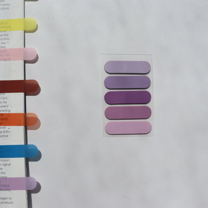 100 Sheets Transparent Sticky Notes Self-Adhesive BookMarker Annotation Reading Book Clear Tab Kawaii Cute Stationery