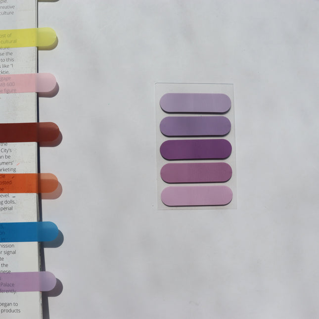 100 Sheets Transparent Sticky Notes Self-Adhesive BookMarker Annotation Reading Book Clear Tab Kawaii Cute Stationery