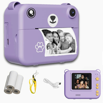 Multi functional children's camera is a must-have Halloween gift. The camera can print instantly and is a portable small camera