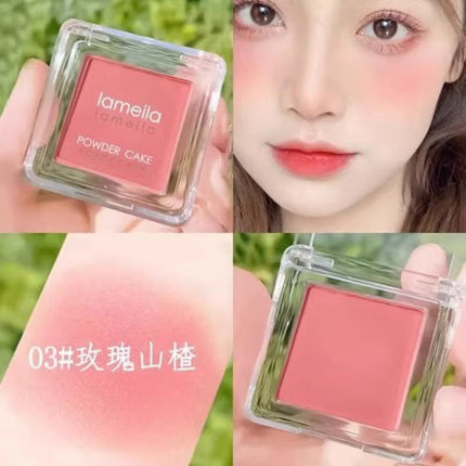1Pc Face Blusher Matte Natural Cheek Tint Brighten Face Waterproof Face Contouring Cosmetics Blush Powder Soft Female Makeup