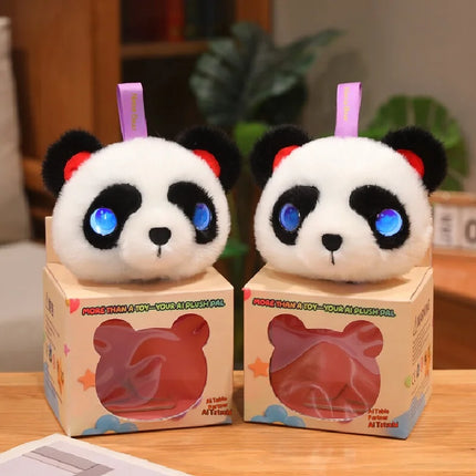 AI Panda Plush Toy AI Large Model Smart Chat Interactive Rechargeable Keychain Educational Kids New Year International Gift