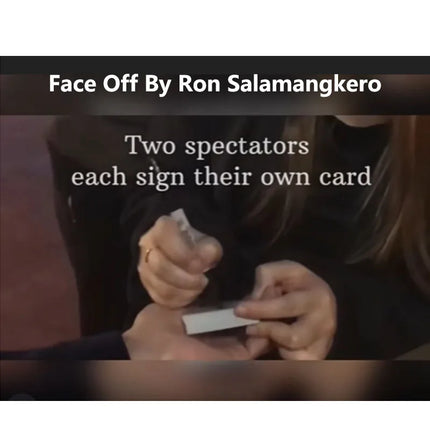 Face Off By Ron Salamangkero Magic Trick Gimmicks Beginner Magician Card Decks Close Up Performer Beginner Magic Props