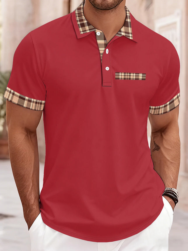 2026 Summer Men's Polo Shirt - 3D Printed Design Breathable Lightweight Thin Casual Simple Versatile Men's Clothing