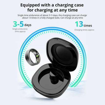 [2024] COLMI R03 Smart Ring Men Women, Battery Life 39 Days, Health Monitor, IP68 & 5ATM Waterproof, Multi-sport Mode