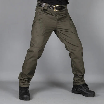 Quick Dry Outdoor Pants Multi Pockets Elastic Tactical Pant Waterproof Plus Size 6XL Casual Cargo Trousers Men Clothing