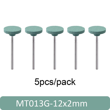 5pcs Dental Polisher Ceramic Diamond Grinding Head Stone Zirconia Ceramics Emax Crowns Grinder Quick Polishing Burs