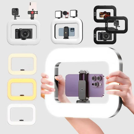 2026 new handheld portable photography lighting with phone clip for desktop fill light for TikTok live selfie