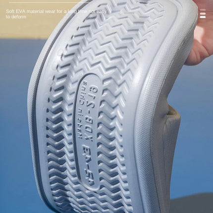 Fashion Men's Women's Sandals Anti-Slip Wear-Resistant EVA Thick Sole Comfortable Home Slippers Bathroom Bath Flip-Flops