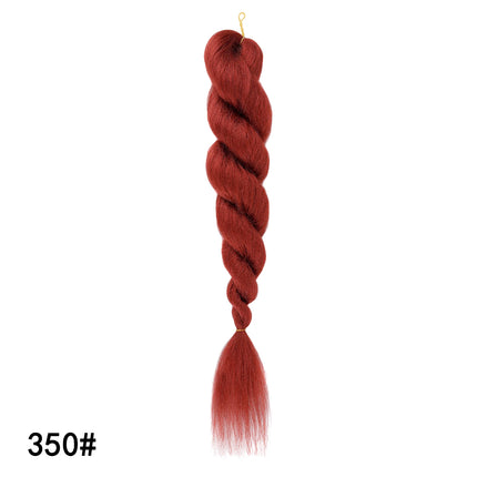 Colorful Ombre Jumbo Braiding Hair Low Temp Flame Retardant Synthetic Hair Bulk Tangle Free Crochet Twist Braids Hair Extensions