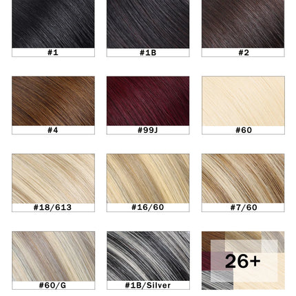 Genius Weft Human Hair Extensions 100G Double Drawn Blonde Bundles Invisible Straight Virgin Hair Weft Full End Top Quality