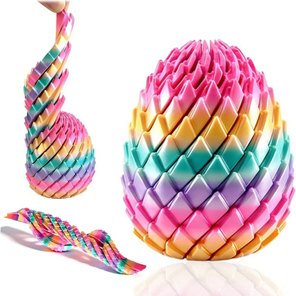 Twisty Fidget Egg 3D Printed Toys Sensory Desk Toys Stress Relief Easter Basket Stuffers Small Gifts